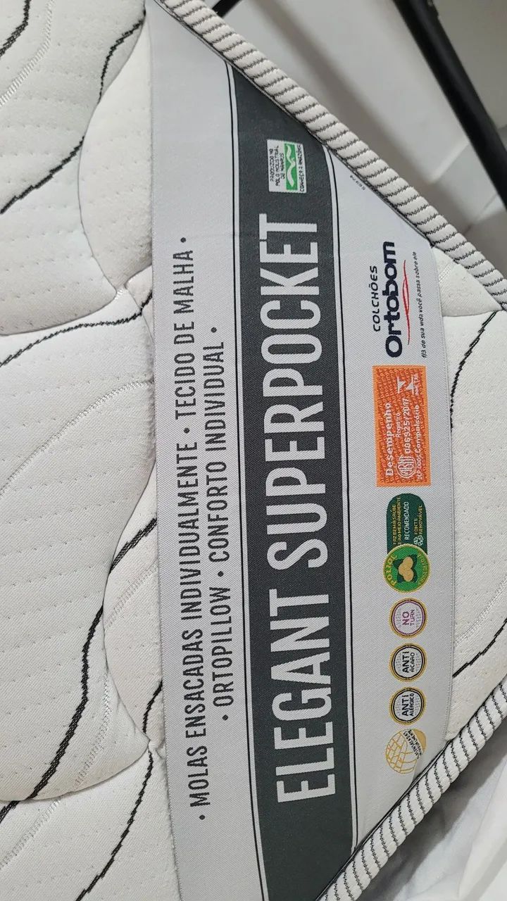 Colchão Ortobom Elegant Superpocket - Molas Ensacadas