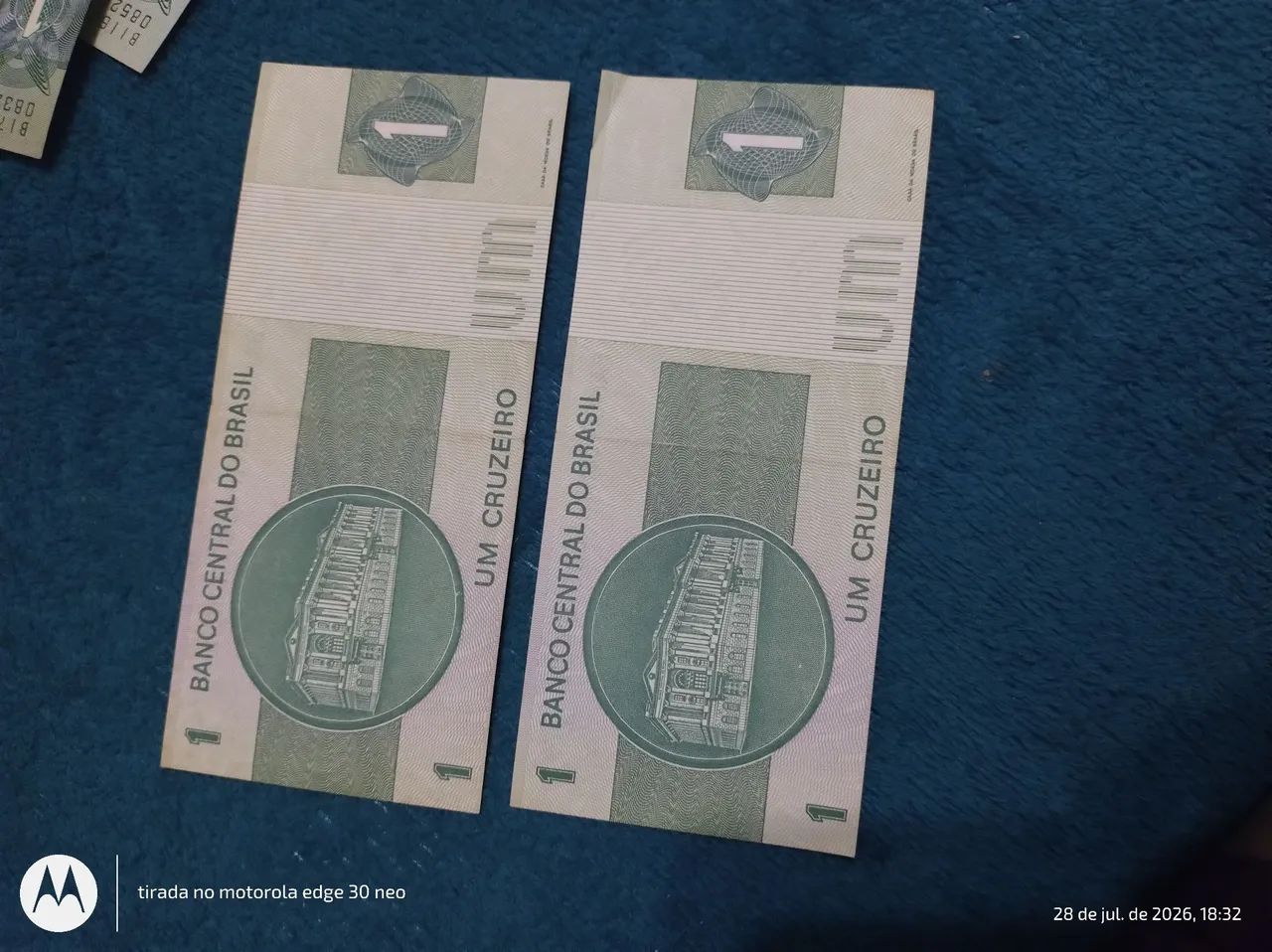 2 cédulas 1 cruzeiro sequência  - Foto 2