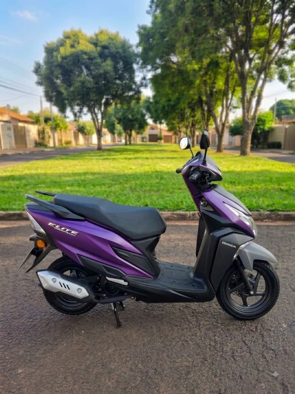 Honda Elite 125 Cor Roxa - ZERO - 2027 - Foto 3