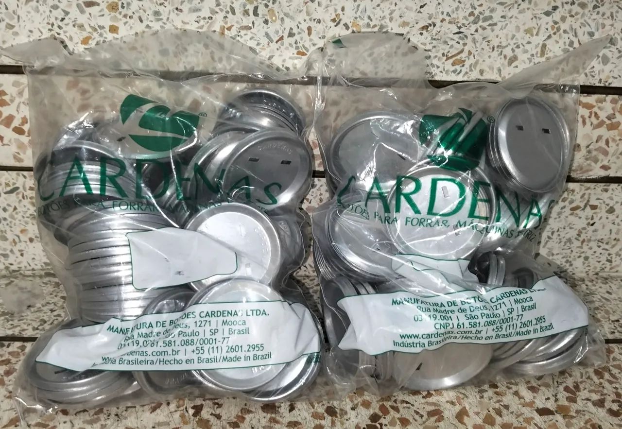 Lote Peças Para Button 45mm Cardenas - Ímã E Alfinete (Kit Completo) - Foto 2