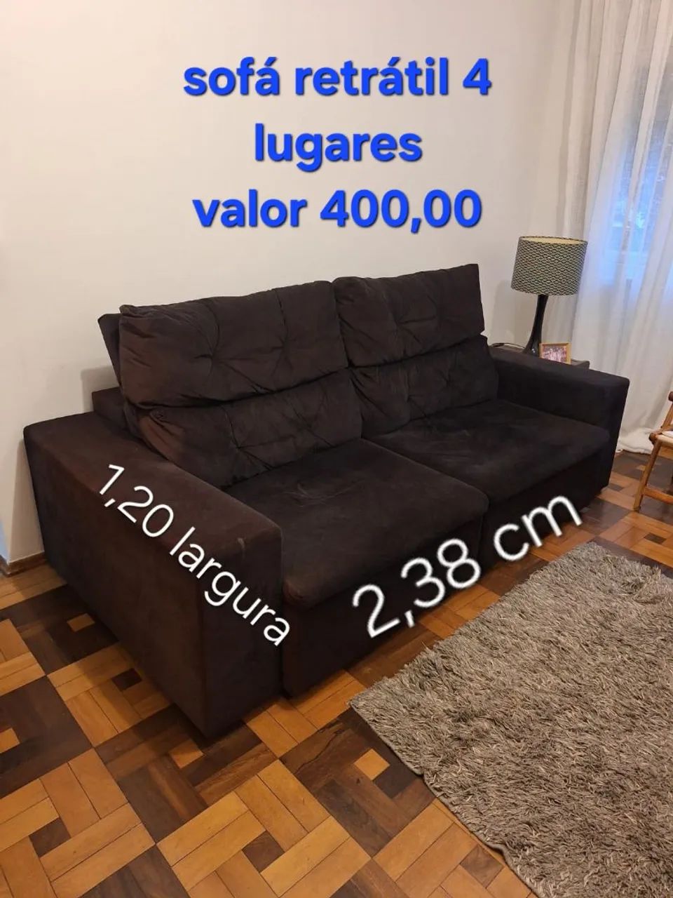 Sofá 4 lugares 