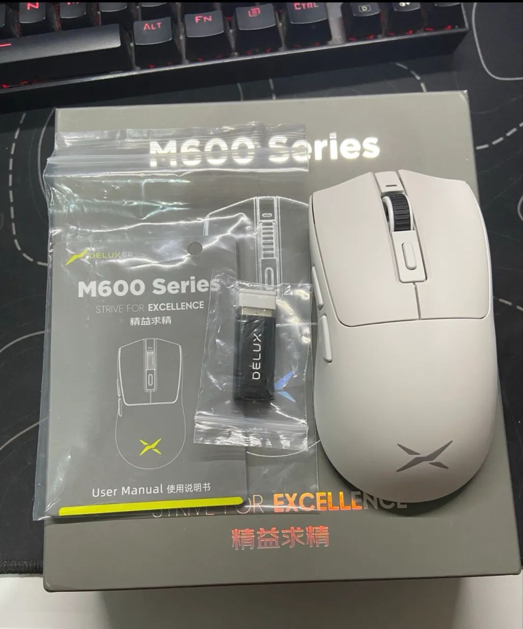 Mouse Gamer Wireless Delux M600