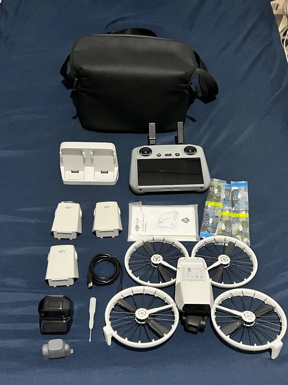 Combo Dji Flip Fly More DJI Rc 2 Cor cinza