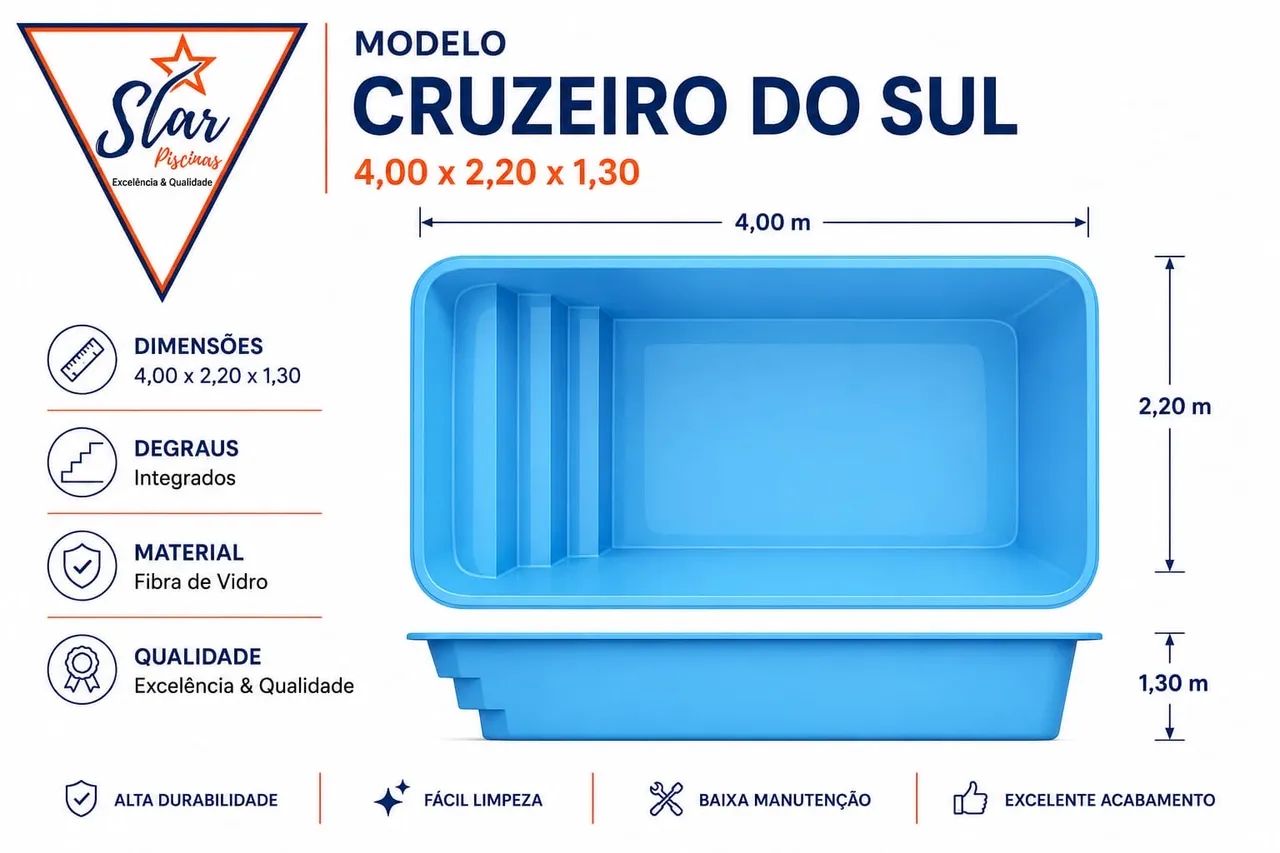 Piscina de fibra