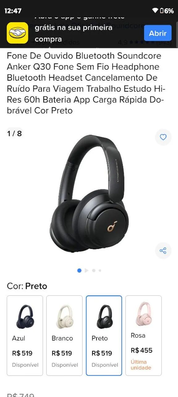 FONE ANKER Q30 PRA VENDER LOGO - Foto 6