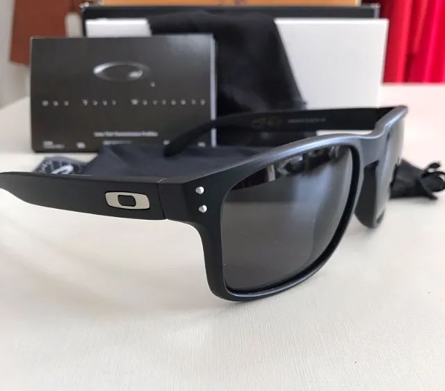 óculos de sol oakley holbrook silver black - Foto 2