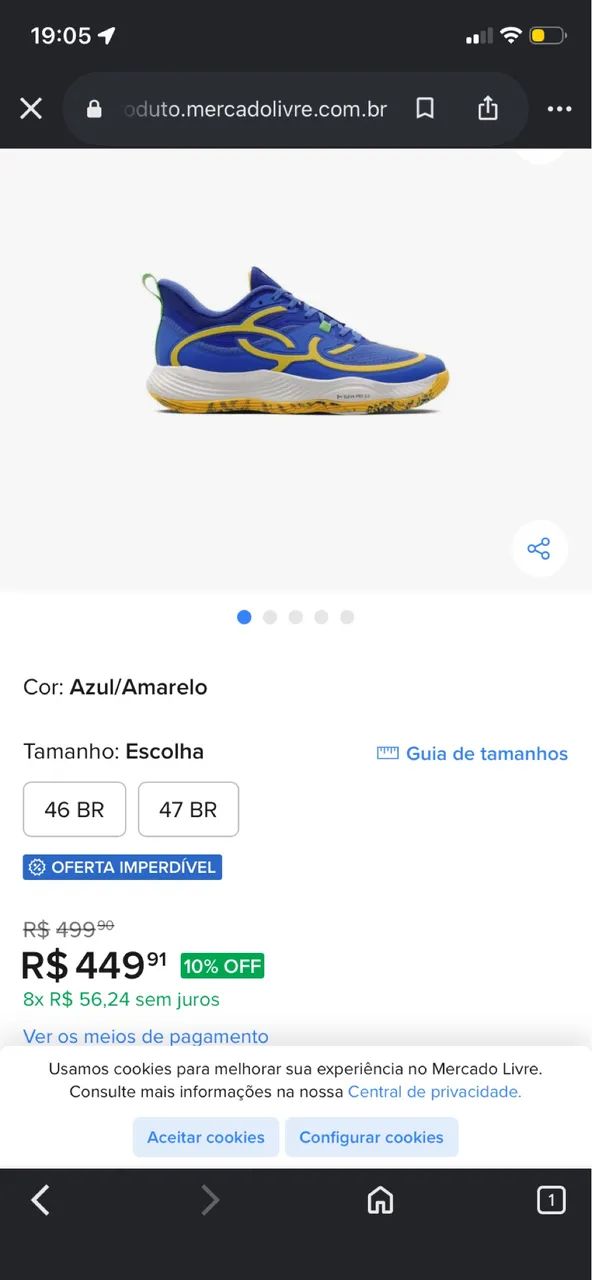 Tênis olímpicos quadra Br1 T44 - Foto 3