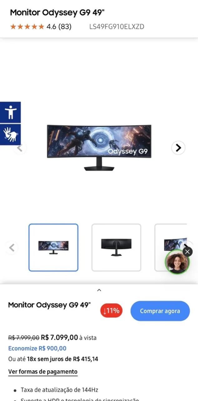 Monitor 49 Samsung G9 - Foto 3