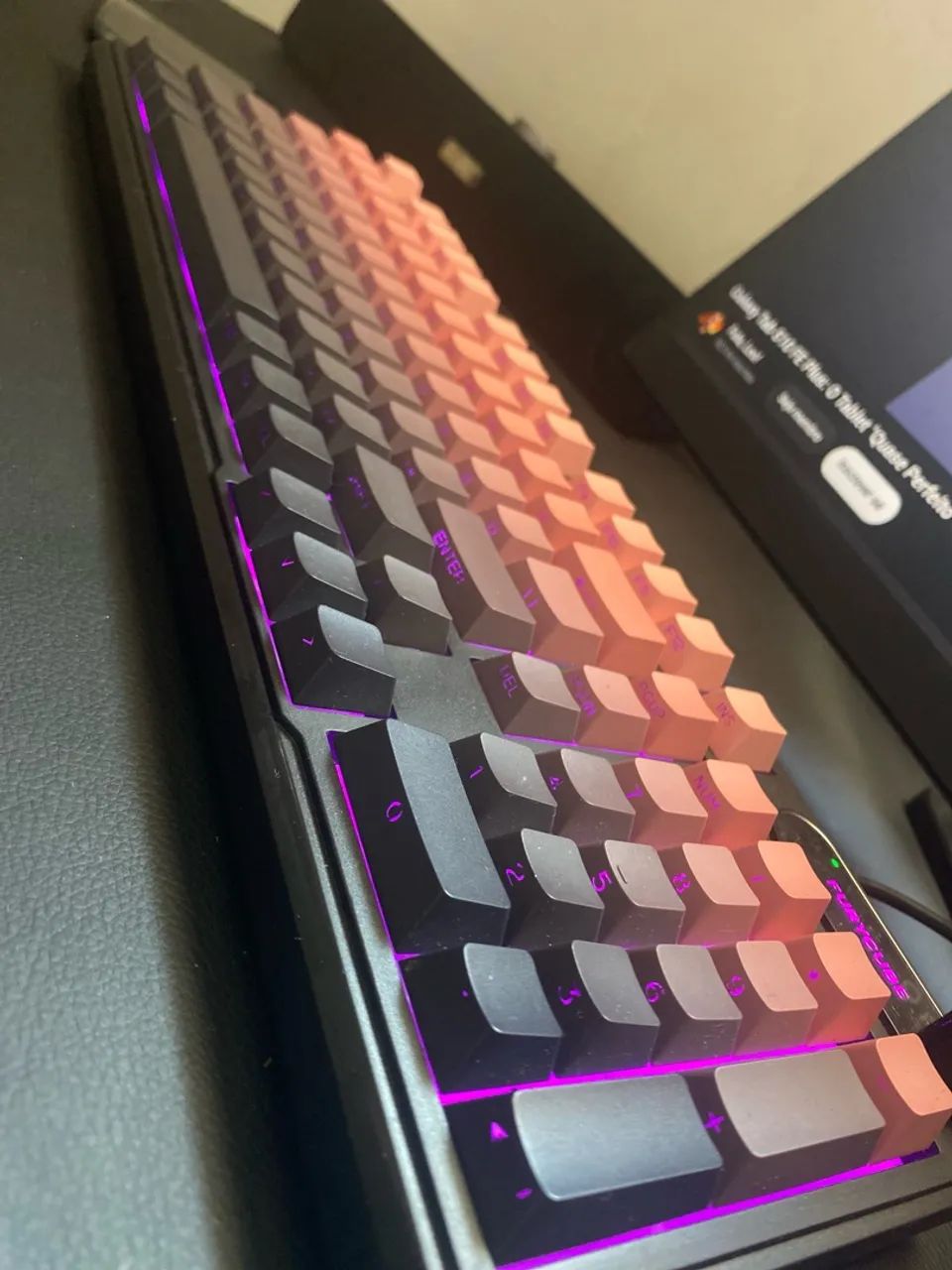 Teclado mecânico FuryCube + Mouse Gamer - Foto 3
