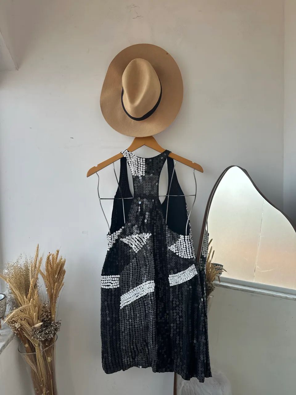 Vestido animale 100% seda paetes tam 40 - Foto 2
