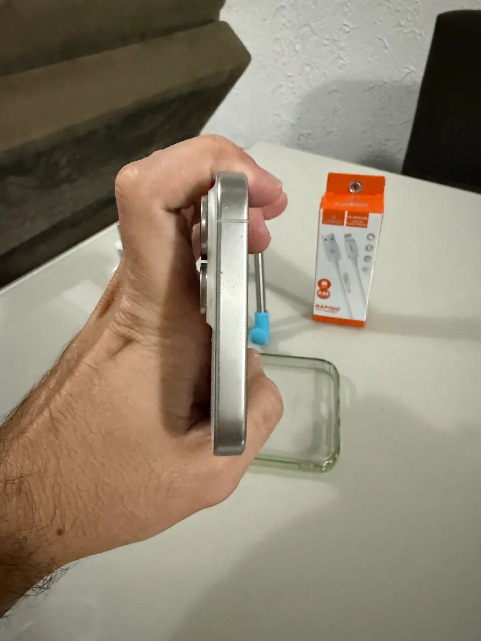 Iphone 15 pro max 256GB - aceito troca e cartão  - Foto 5