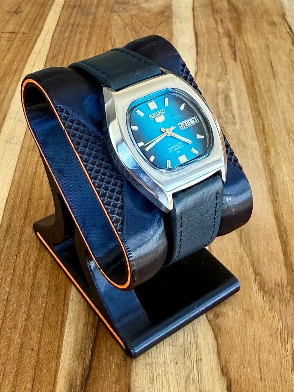 Relógio Seiko 5 Blue Dial - 6119-8430 - Foto 3