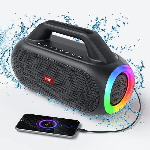 Caixa De Som Portátil Bluetooth Mifa Wildbox 60w - Foto 2
