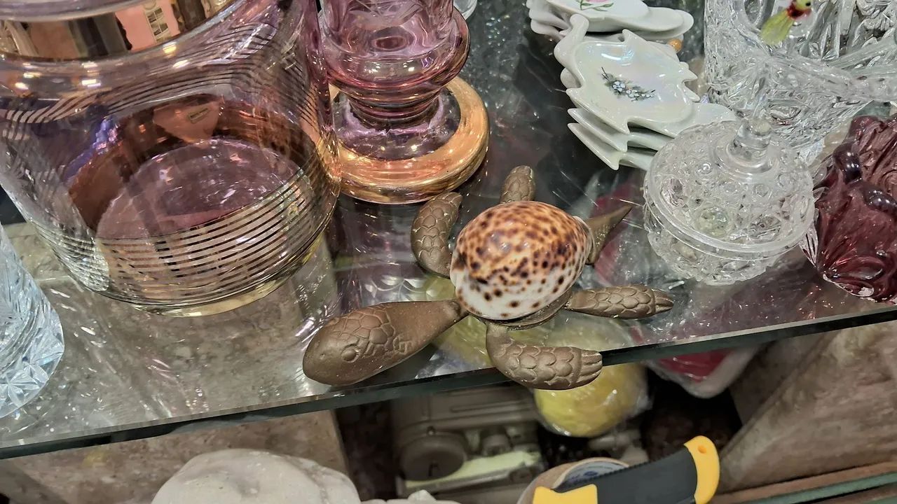  Antiga Belíssima tartaruga em bronze  - Foto 2