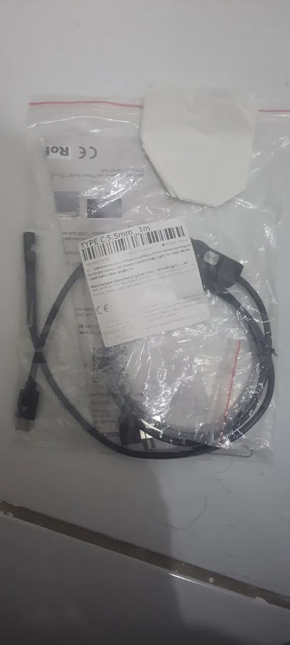 Usb endoscopia otg para celular câmera 6 leds 1ms