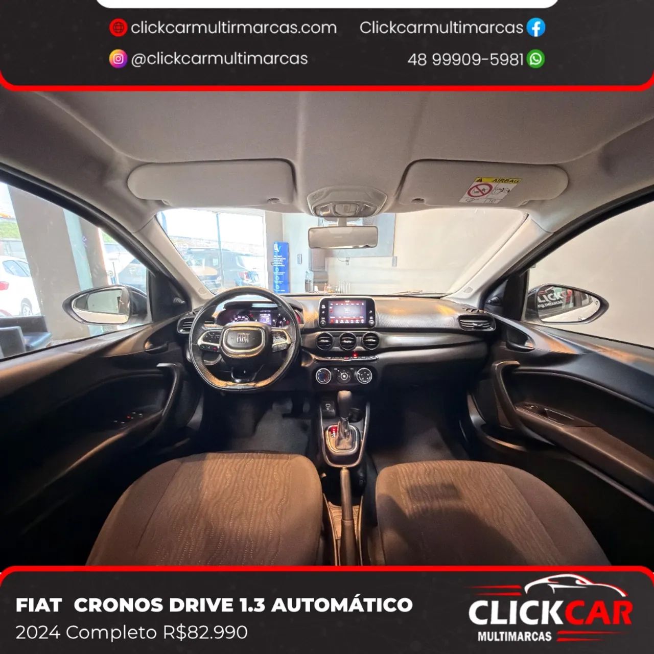Fiat Cronos Drive 1.3 8V Flex Aut. 2024 - Foto 3
