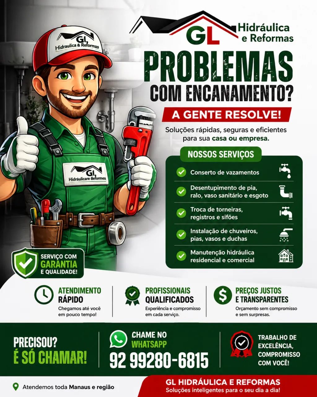 Encanador profissional ligue já 