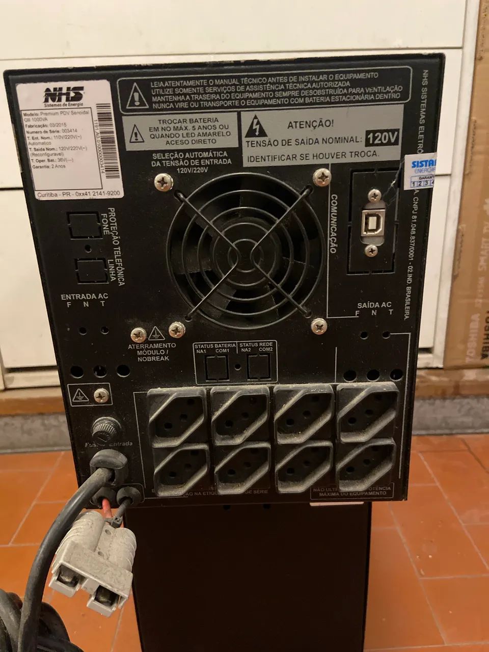 Nobreak 1000va senoidal bivolt entrada e saida  - Foto 2