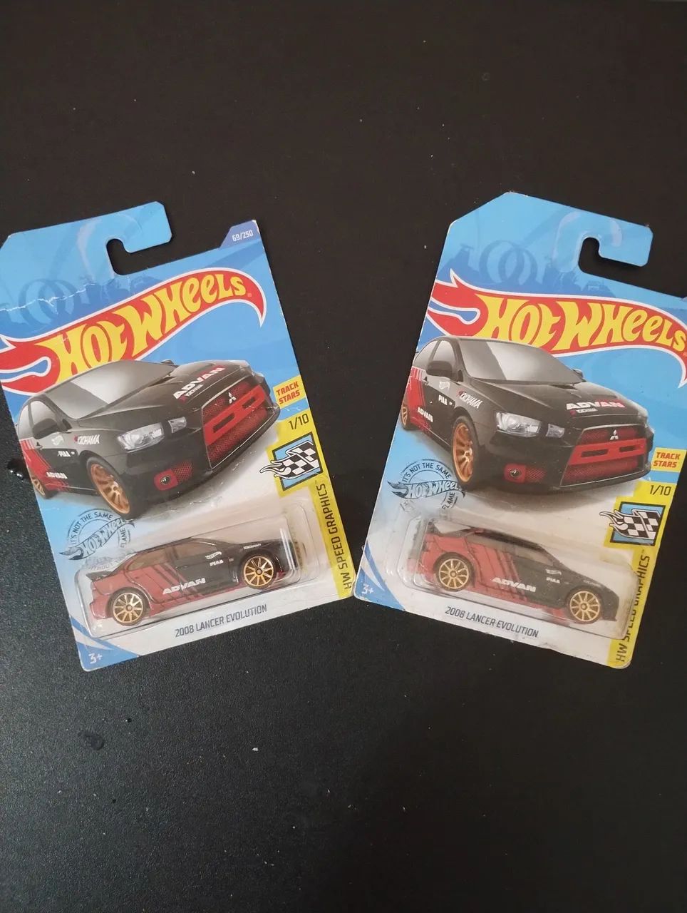 HOT WHEELS 2008 LANCER EVOLUTION ADVAN - KIT COM DUAS UNIDADES 