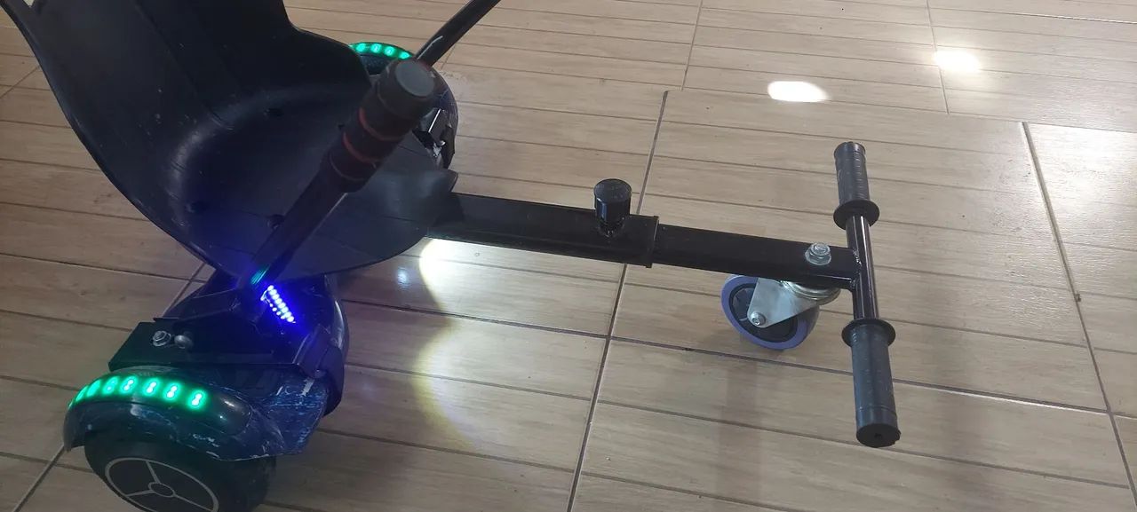 Hoverboard com carrinho - ótimo estado bem conservado  - Foto 3