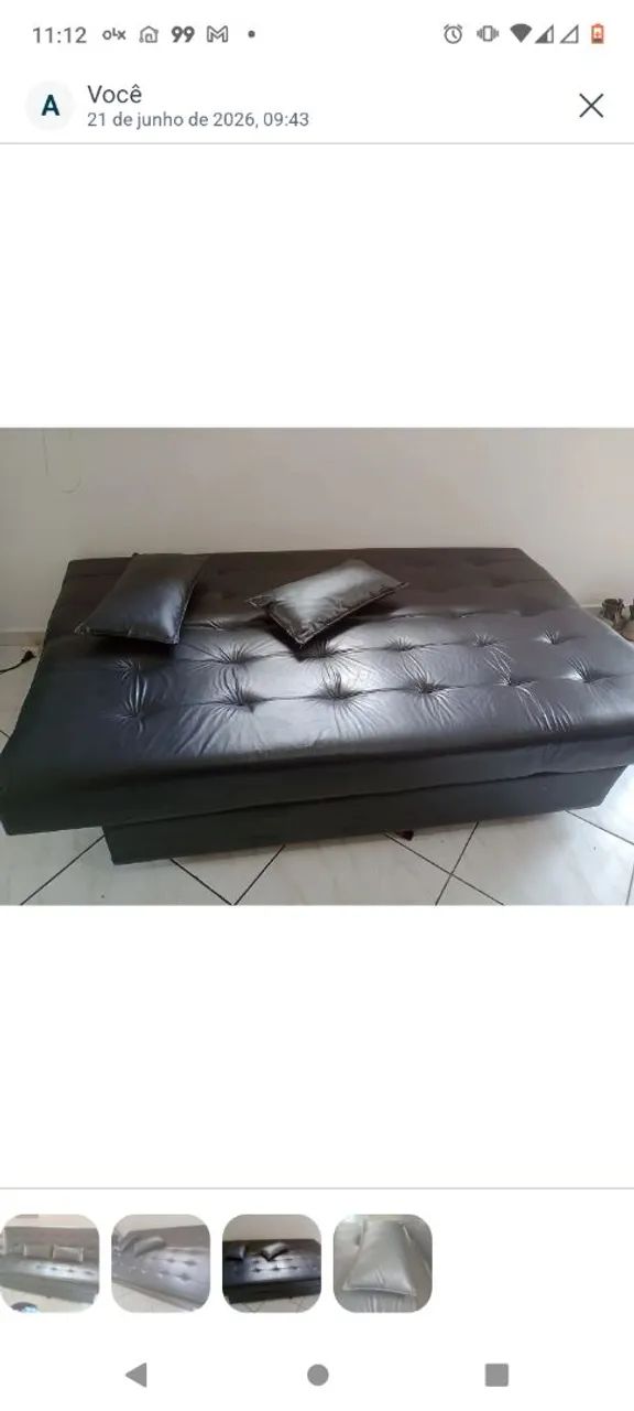 Sofá cama 3 lugares reclinável  - Foto 3