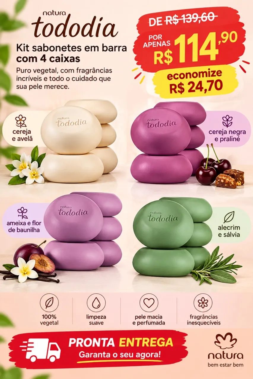 Sabonetes Natura 