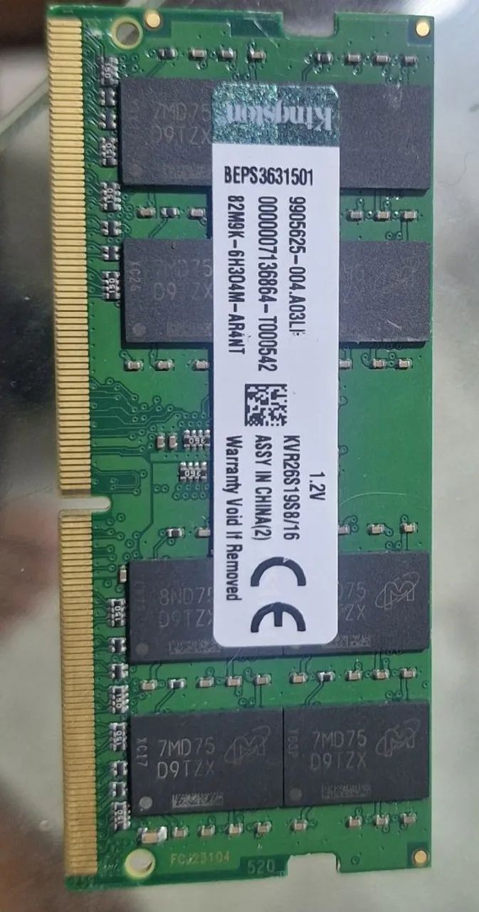 Memória ram notebook 16x2gb - Foto 3