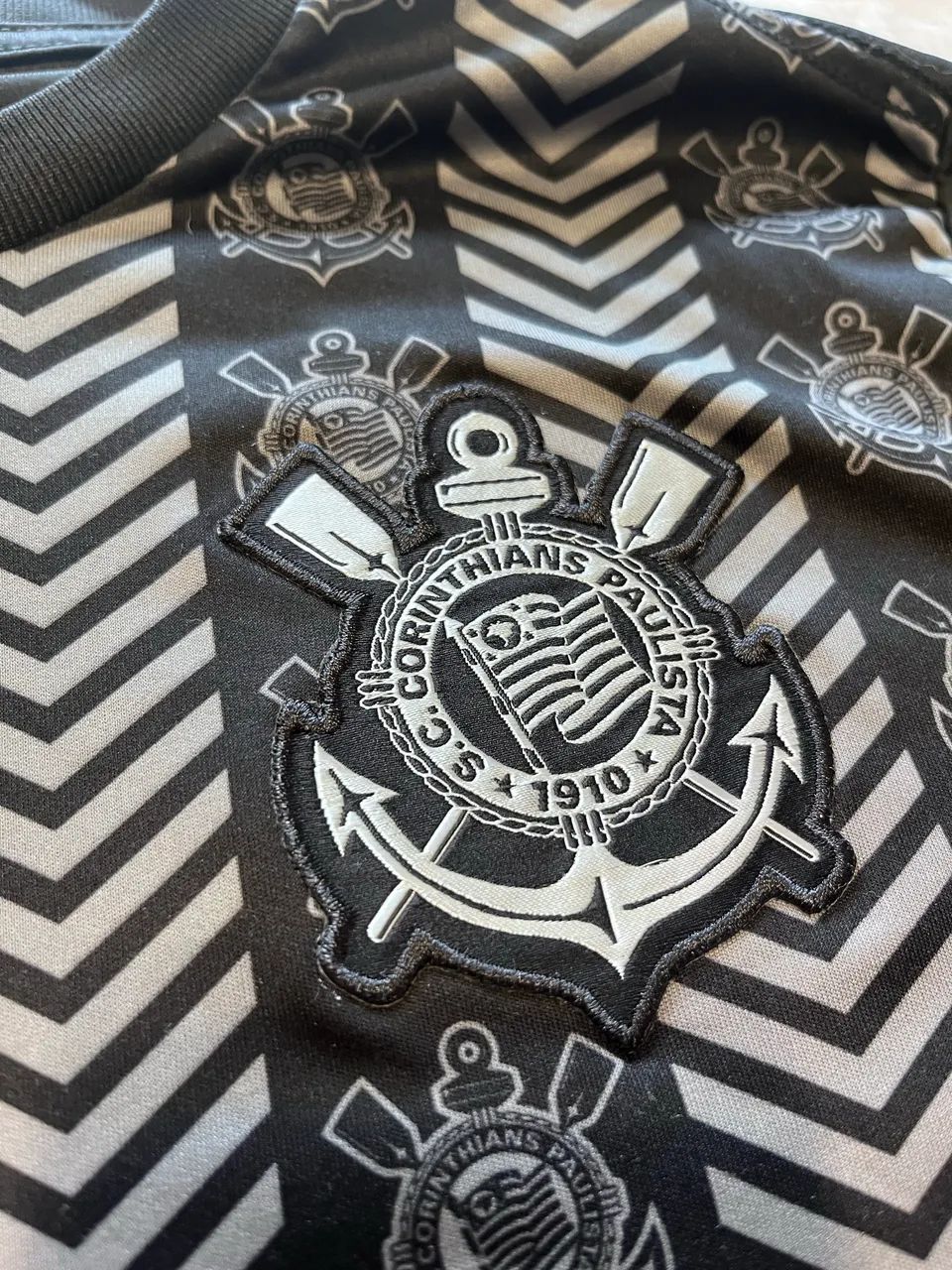 Camisa Corinthians Oficial Preto e Cinza