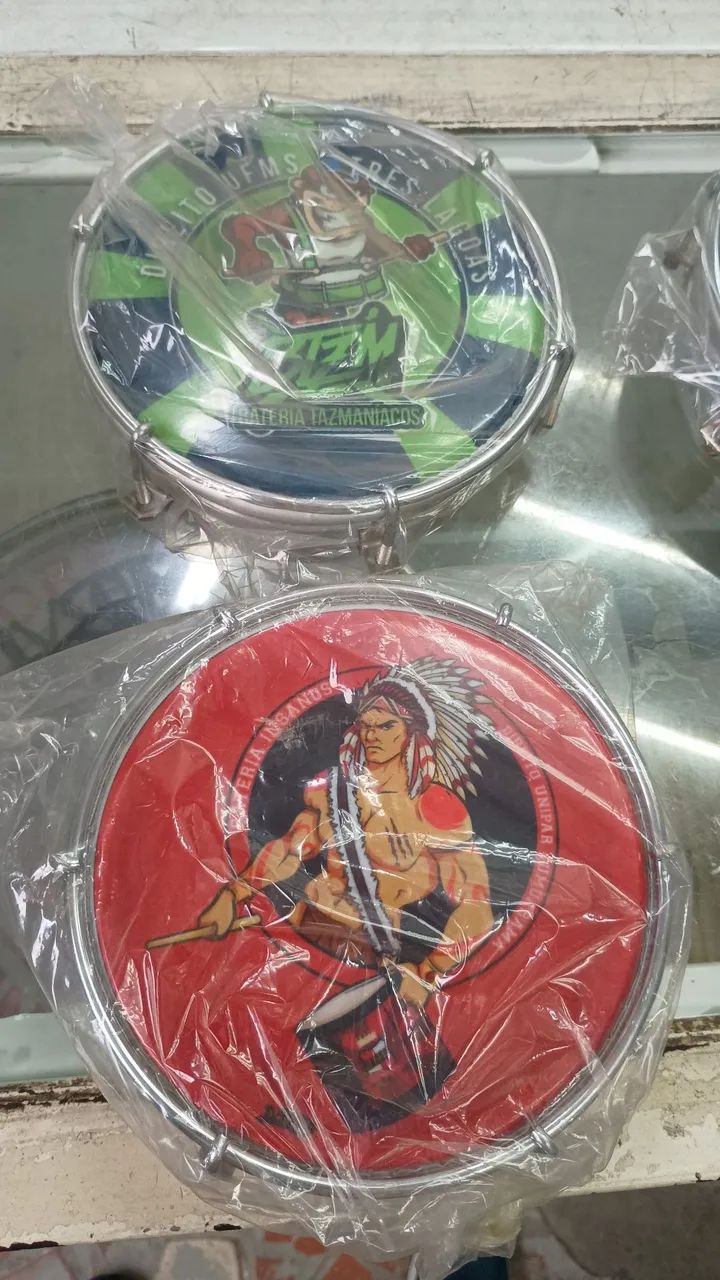 Tamborim 6" polegadas profissional Aço Inox na promoção  - Foto 5