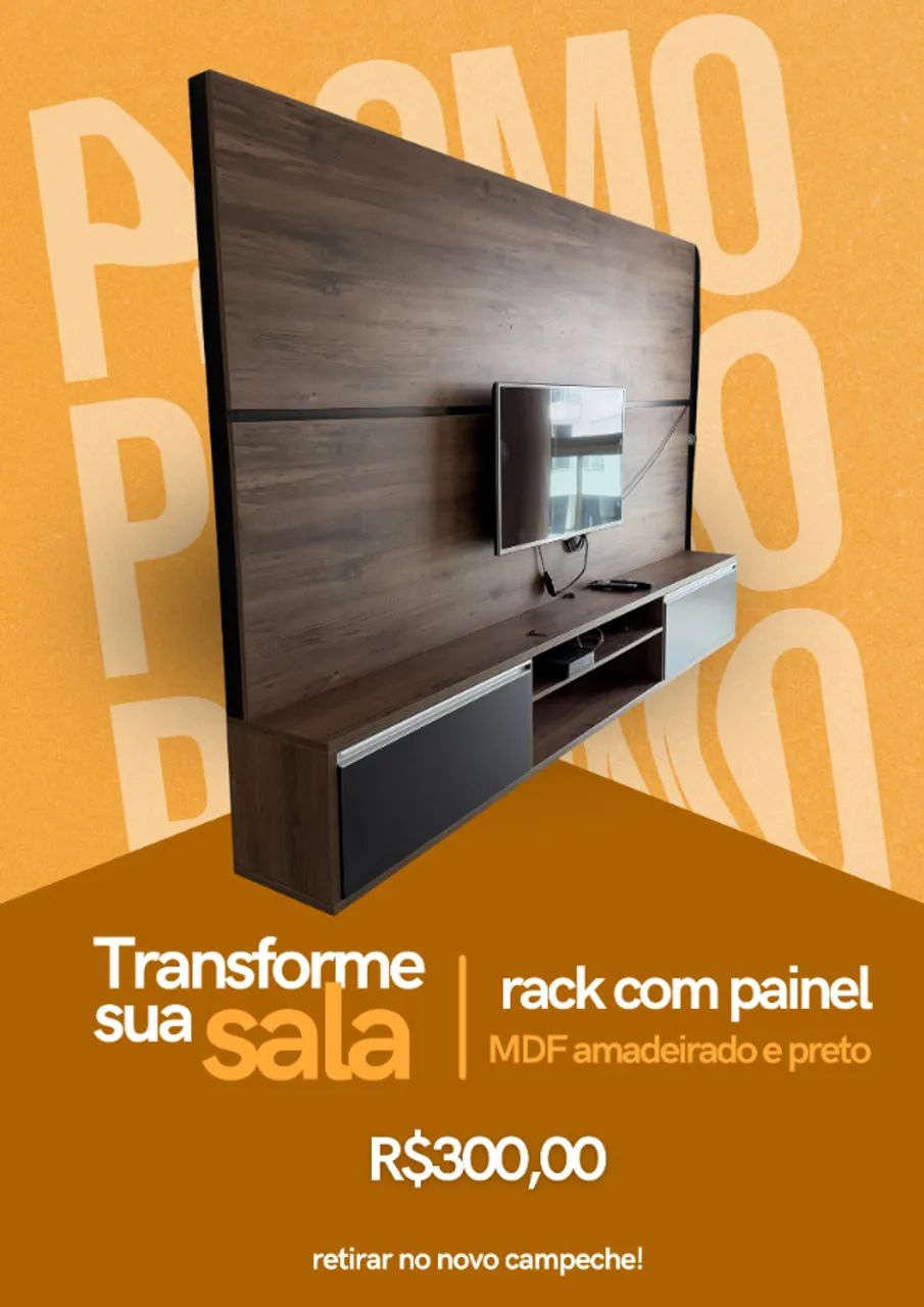 Rack com painel