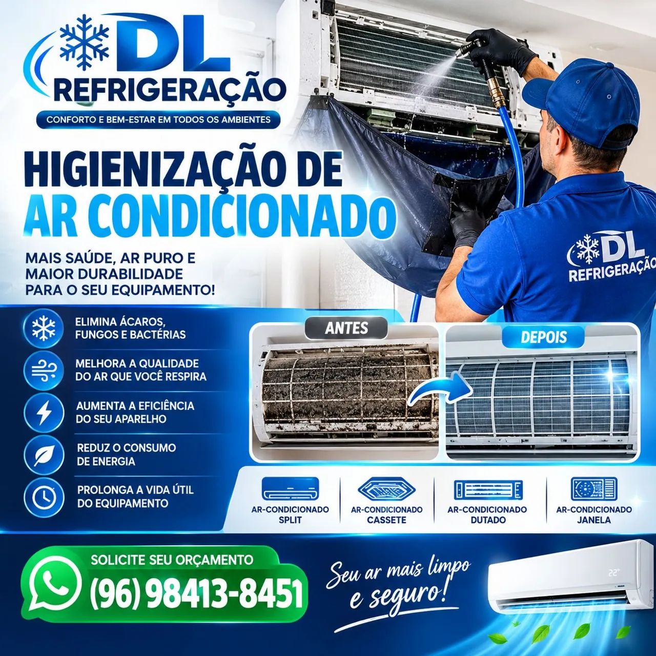 Limpeza de ar condicionado 