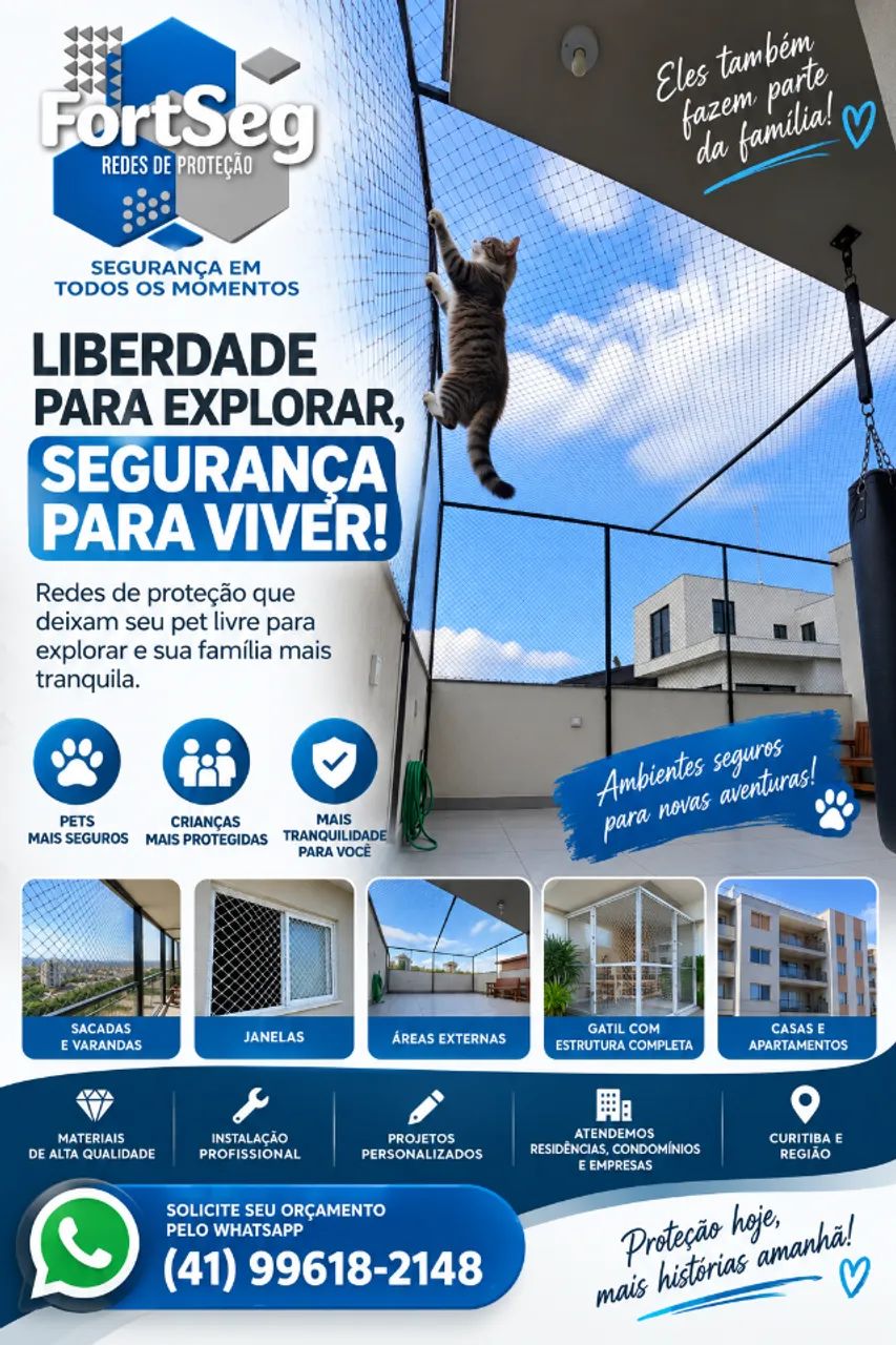 REDES DE PROTEÇÃO - GATIL PONTA GROSSA 