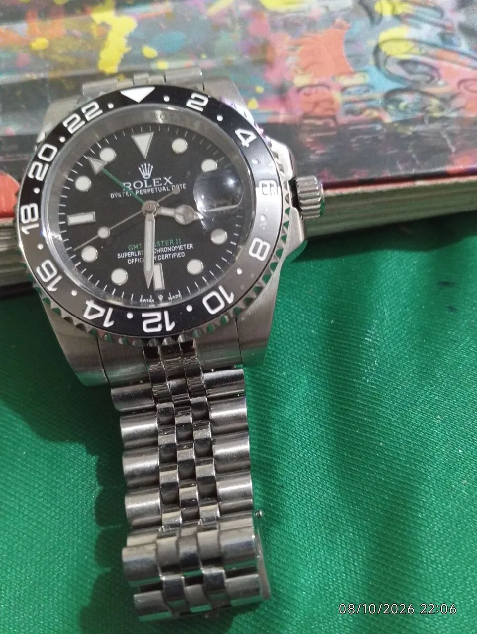 VENDO RELÓGIO SEMI NOVO AUTOMÁTICO DE AÇO PIVÔ DE ROSCA - Foto 4