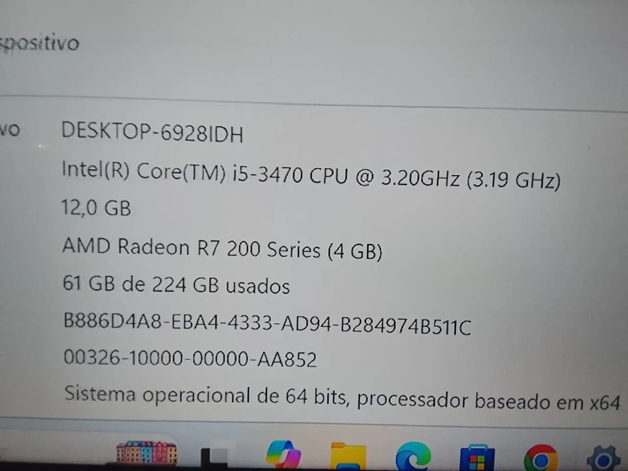 PC Intel core I5 + 12 Ram + placa de vídeo de 4Gb + Ssd 240. - Foto 4
