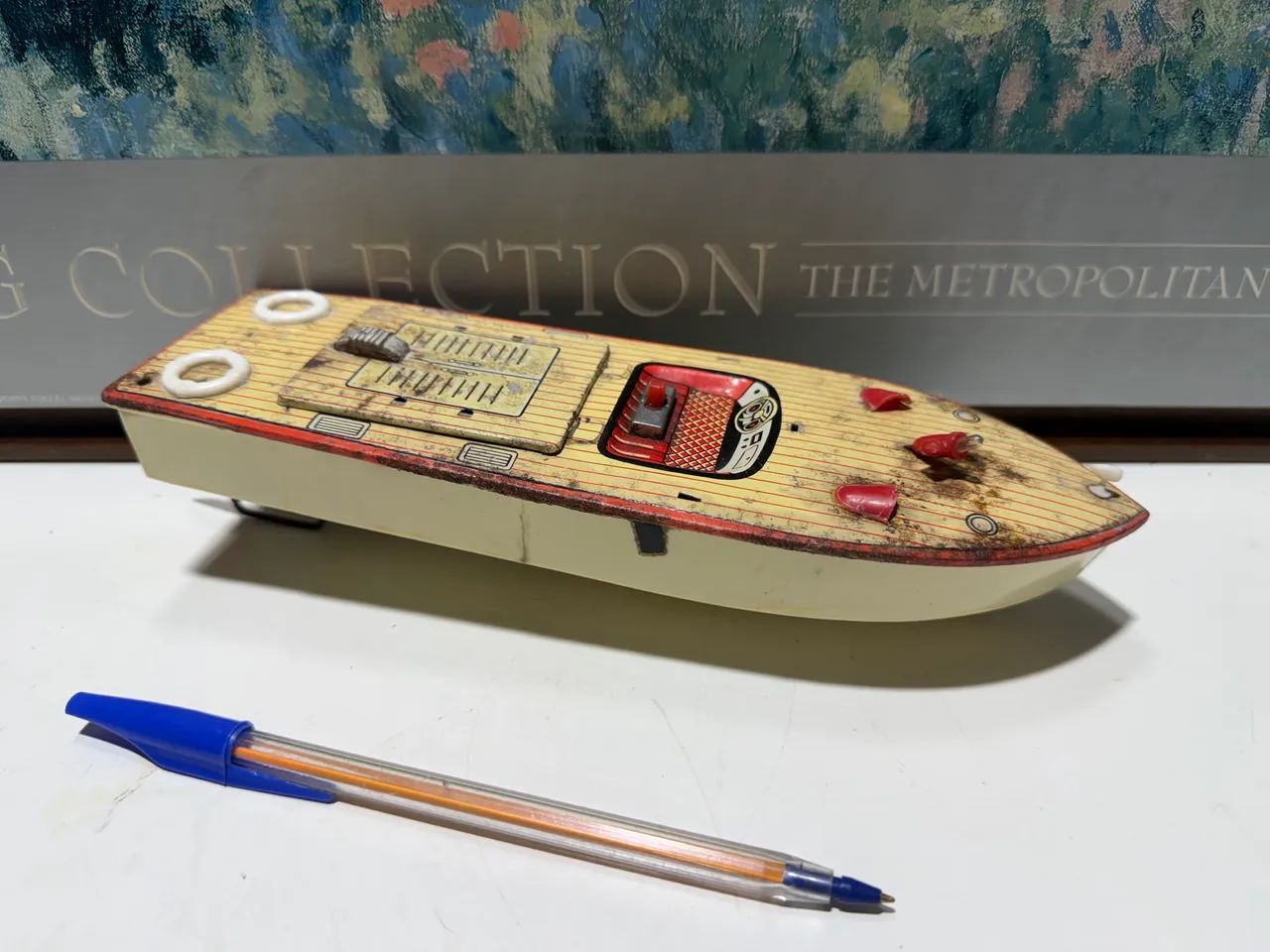 Barco antigo miniatura anos 60 - Foto 2