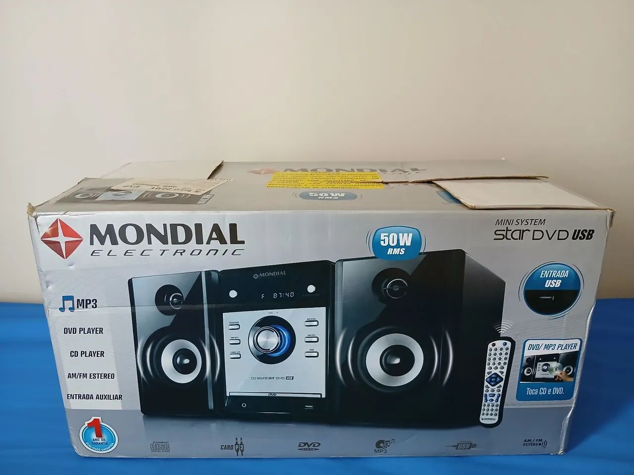 Mini System Novo na caixa, nunca usado. 