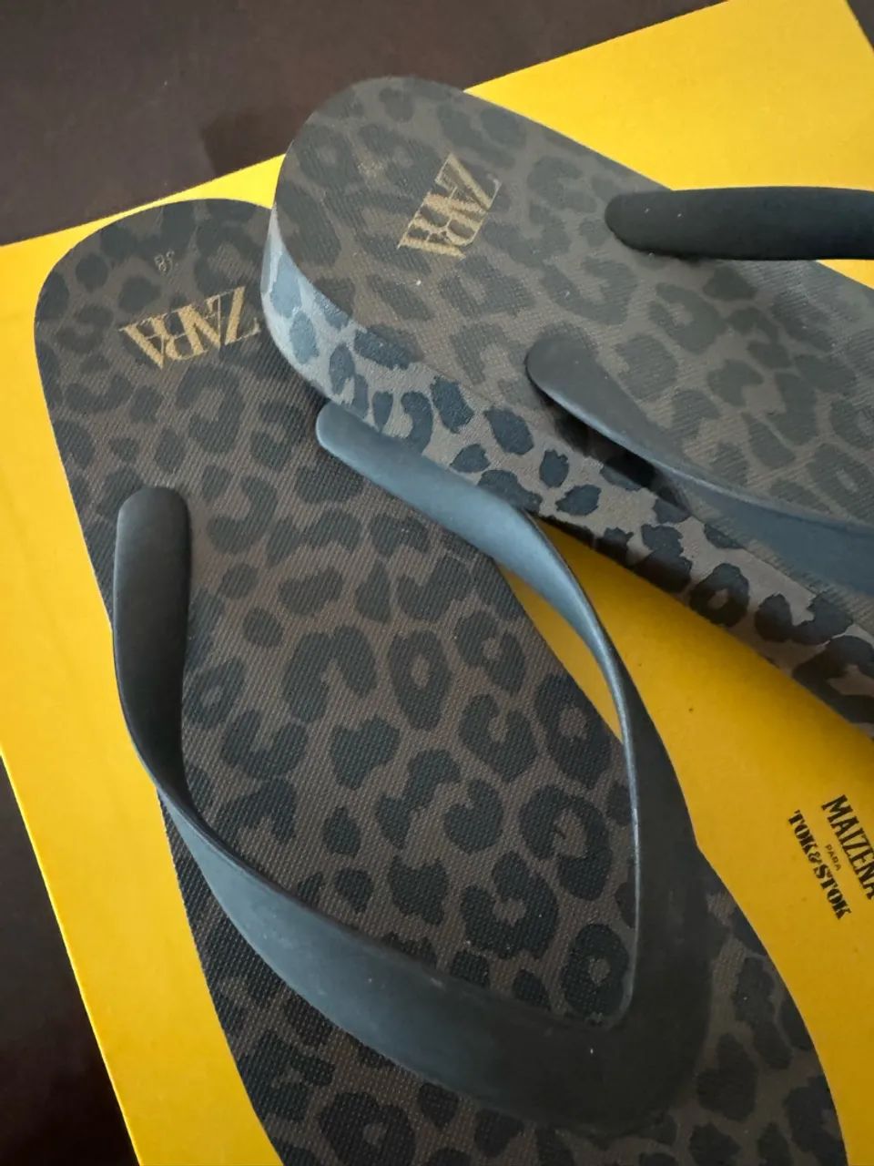 Chinelo borracha leopardo - Foto 2
