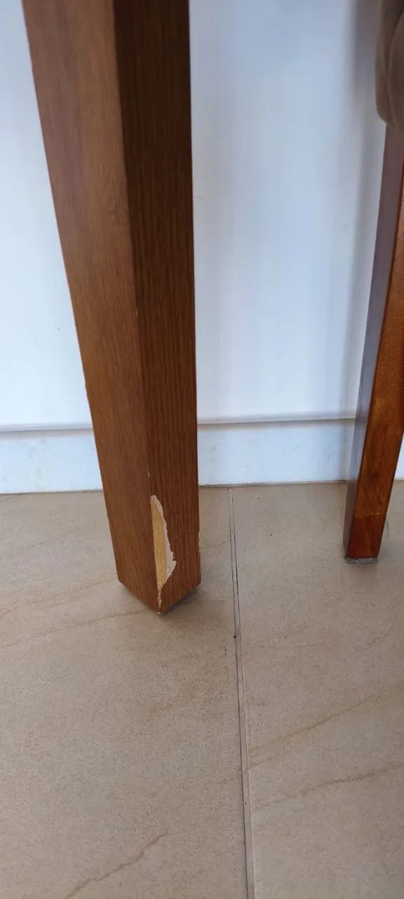 Mesa de Jantar com Tampo de Vidro - 1,80 x 0,90m - Foto 5