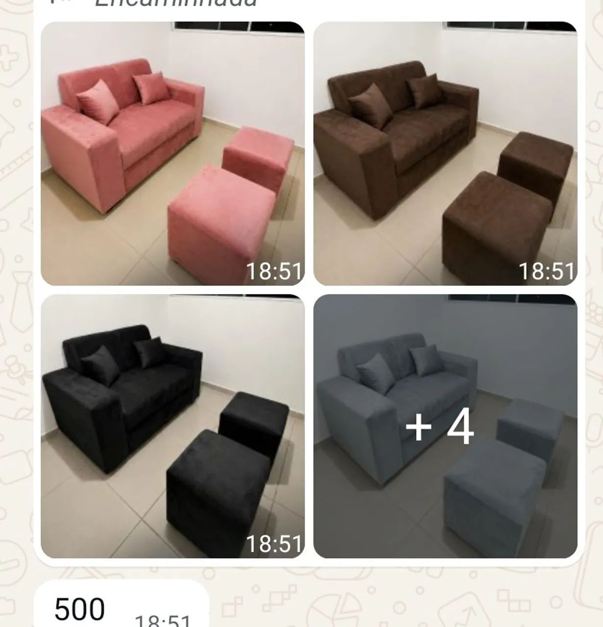 Kit sofá simples 