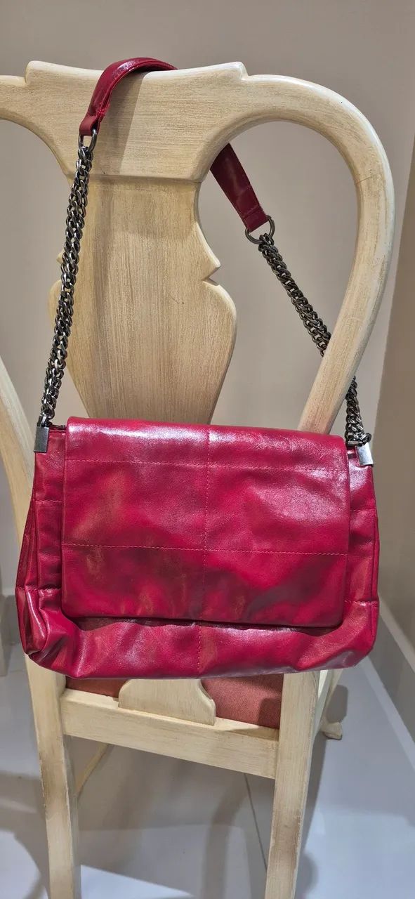 Bolsa vermelha de ombro Zara 