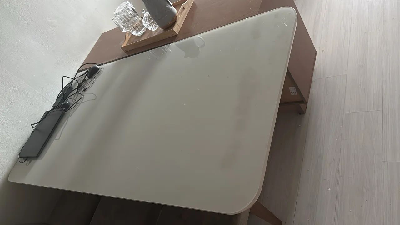 MESA GRANDE OFF-WHITE E BUFFET 