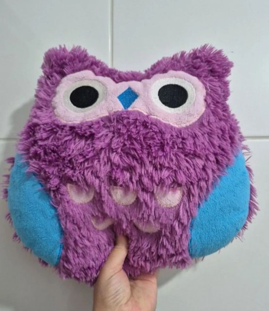coruja almofada macia e confortável pelúcia 