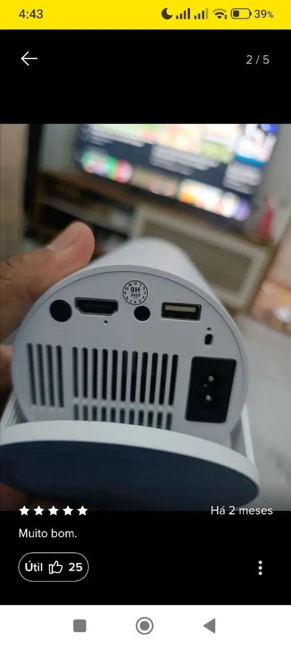 Projetor hdmi 4k - Foto 2