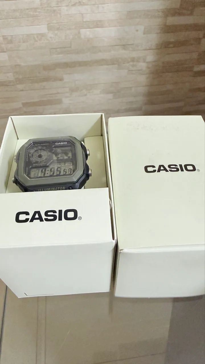 Relógio Masculino Digital Casio AE-1200 Royale World Time  - Foto 5