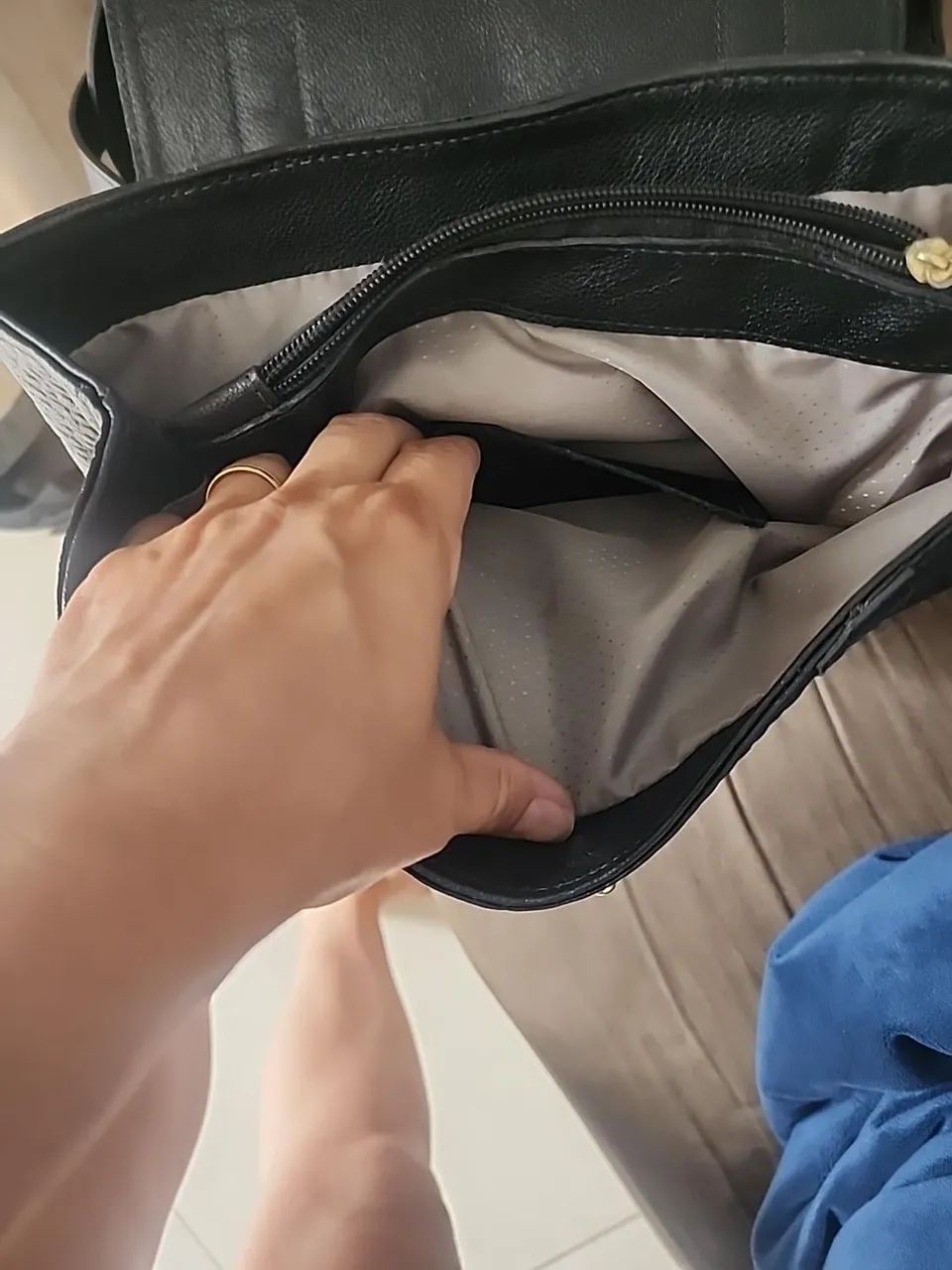 Bolsa/Mochila Absolutti em Couro Legítimo - Excelente Estado - Foto 3