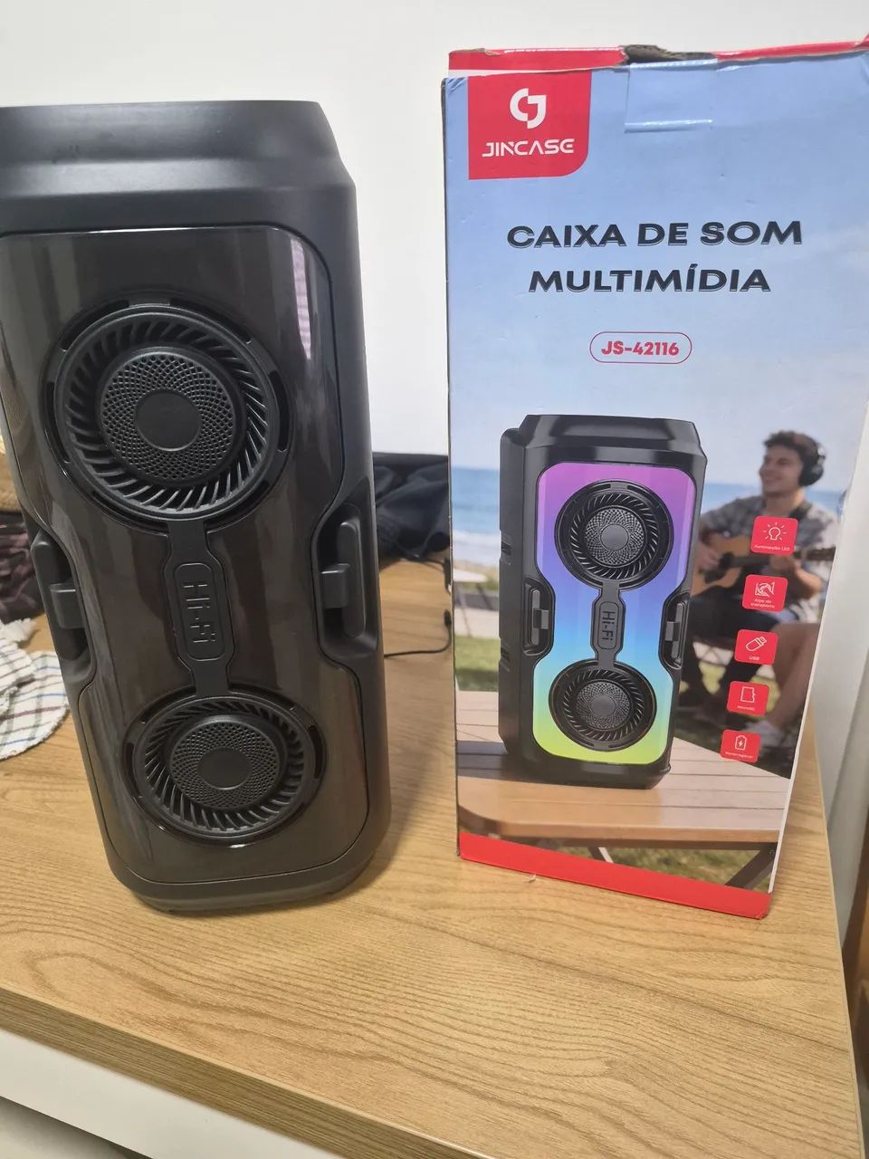CAIXA DE SOM MULTIMIDIA RGB - Foto 2