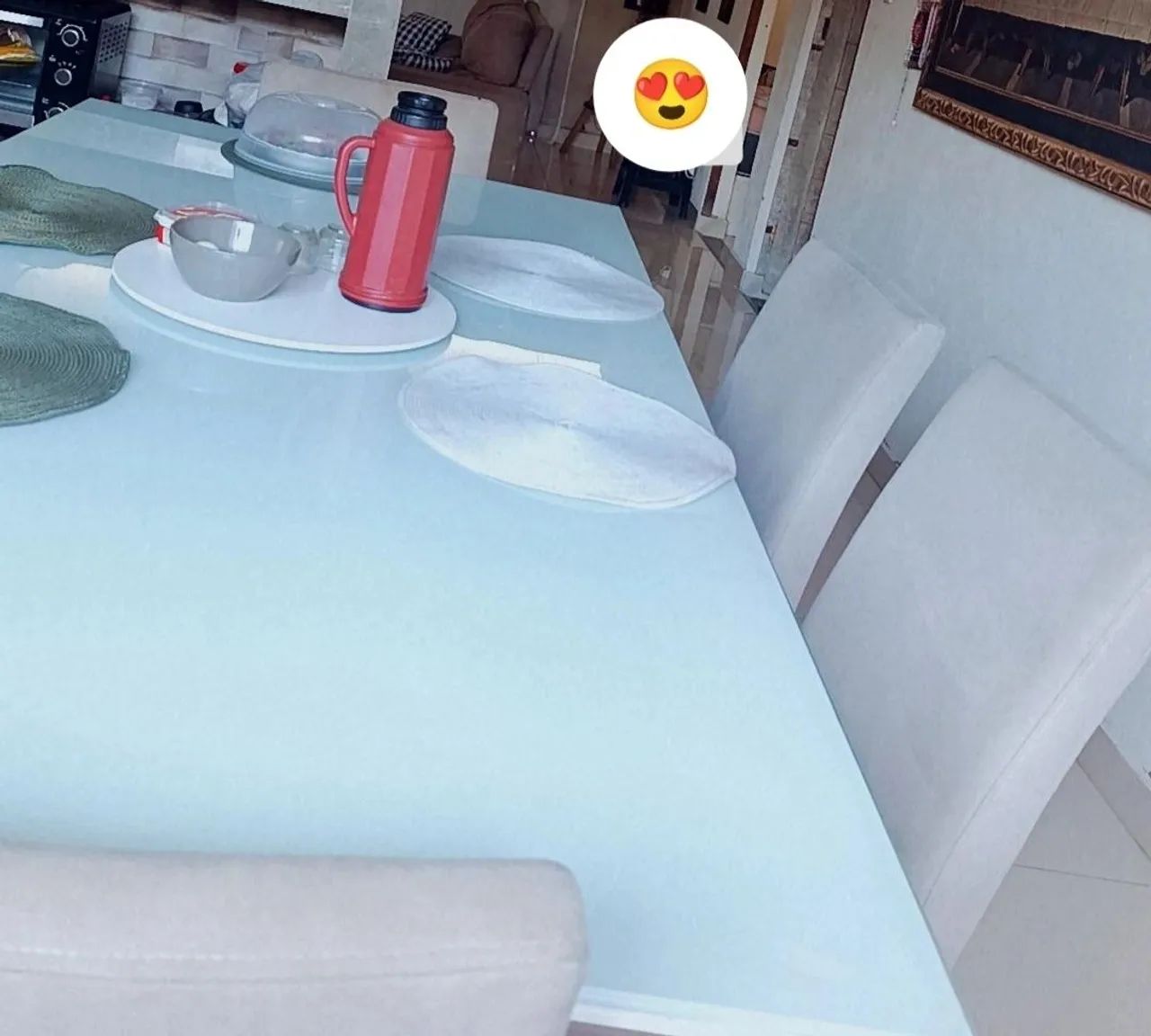 Mesa com 6 cadeiras 