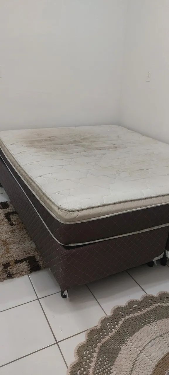 Cama box Queen base box e colchão - Foto 5