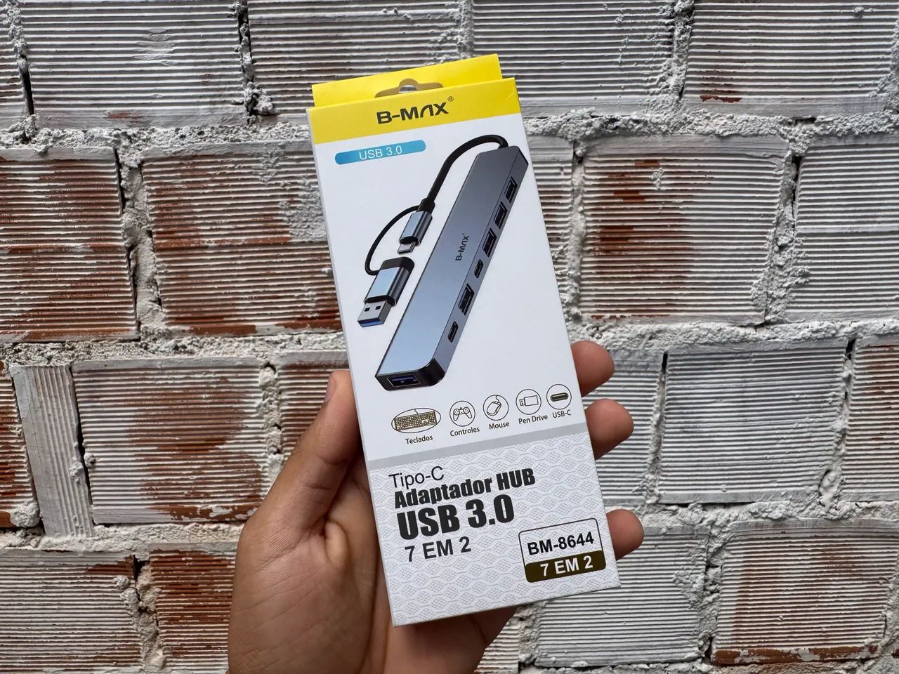 Hub USB BMAX TIPO C 3.0 7 em 2!! PROMOÇÃO!! - Foto 4