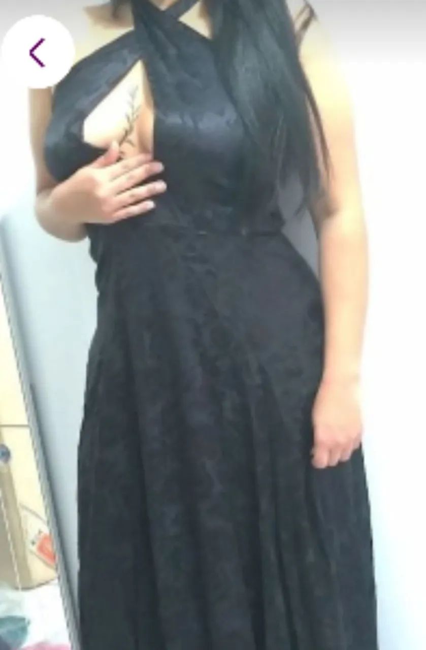 Vestido longo preto 